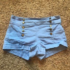 Forever 21 High waisted Button up jean shorts